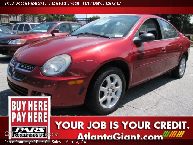 2003 Dodge Neon SXT in Blaze Red Crystal Pearl