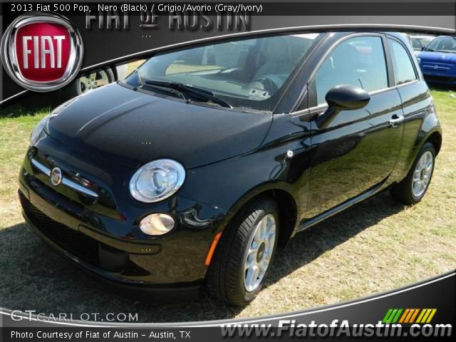 2013 Fiat 500 Pop in Nero (Black)