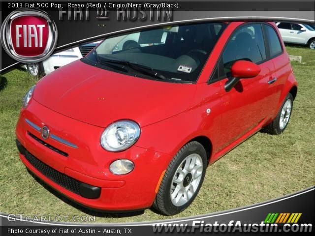 2013 Fiat 500 Pop in Rosso (Red)