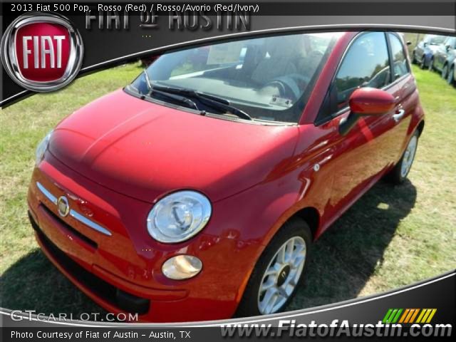 2013 Fiat 500 Pop in Rosso (Red)