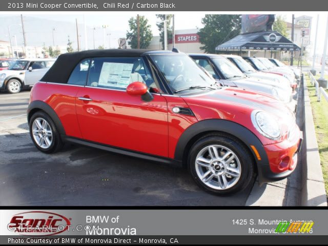 2013 Mini Cooper Convertible in Chili Red