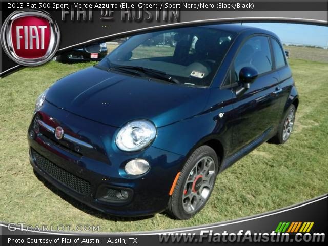 2013 Fiat 500 Sport in Verde Azzurro (Blue-Green)