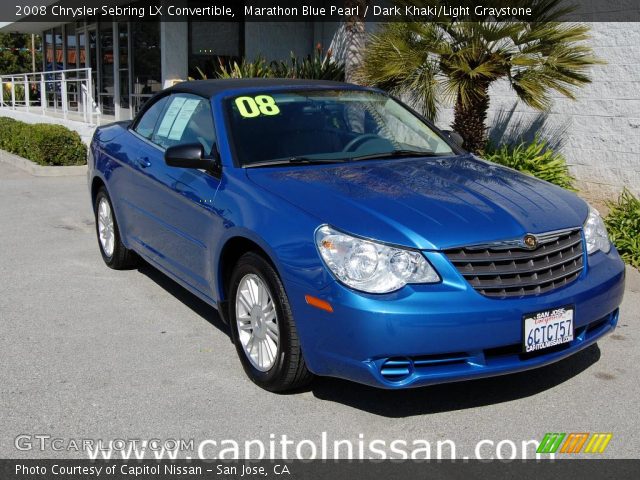 2008 Chrysler Sebring LX Convertible in Marathon Blue Pearl