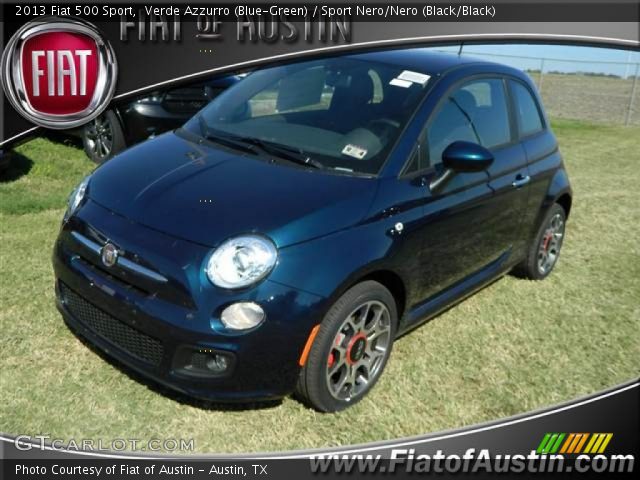 2013 Fiat 500 Sport in Verde Azzurro (Blue-Green)