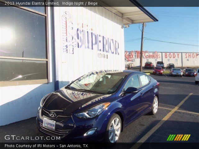 2013 Hyundai Elantra Limited in Indigo Night