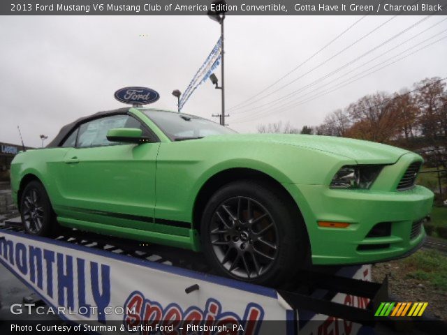 2013 Ford Mustang V6 Mustang Club of America Edition Convertible in Gotta Have It Green