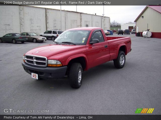 2004 Dodge Dakota SXT Regular Cab 4x4 in Flame Red