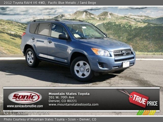 2012 Toyota RAV4 V6 4WD in Pacific Blue Metallic