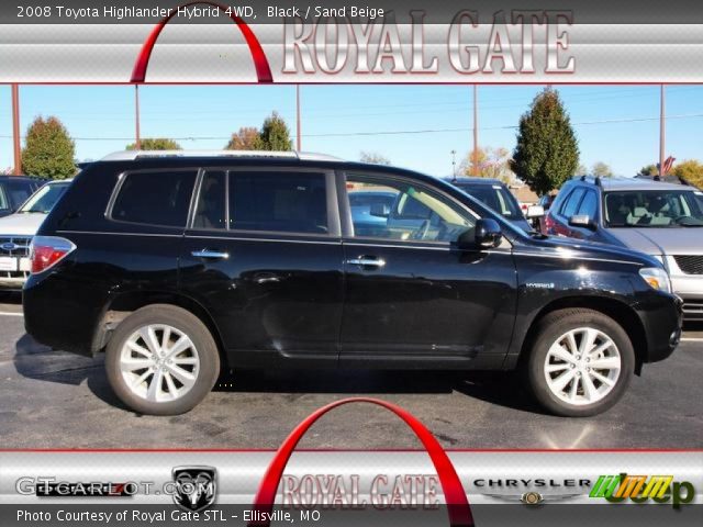2008 Toyota Highlander Hybrid 4WD in Black