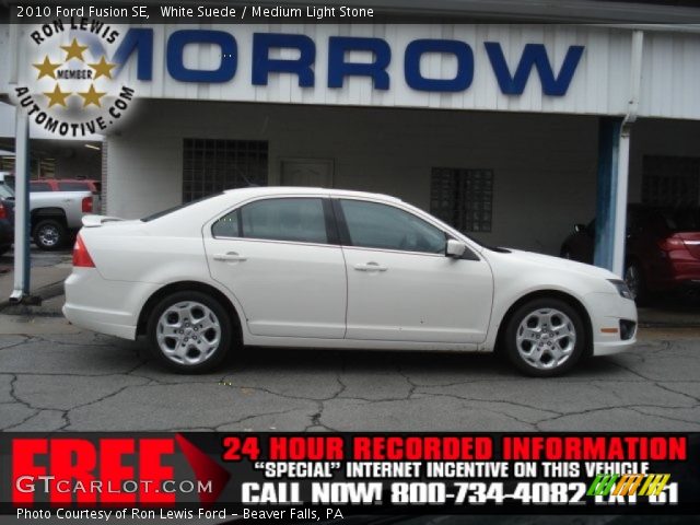 2010 Ford Fusion SE in White Suede