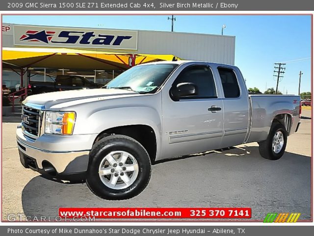 2009 GMC Sierra 1500 SLE Z71 Extended Cab 4x4 in Silver Birch Metallic