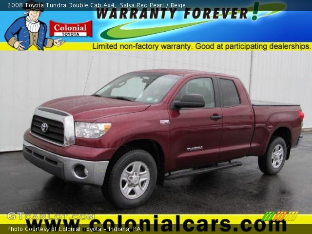 2008 Toyota Tundra Double Cab 4x4 in Salsa Red Pearl