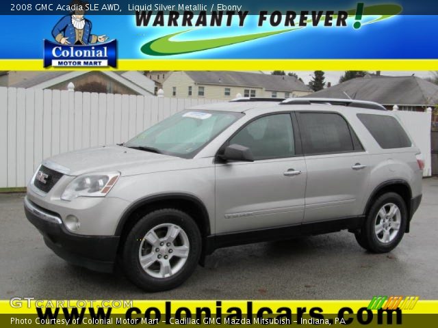 2008 GMC Acadia SLE AWD in Liquid Silver Metallic