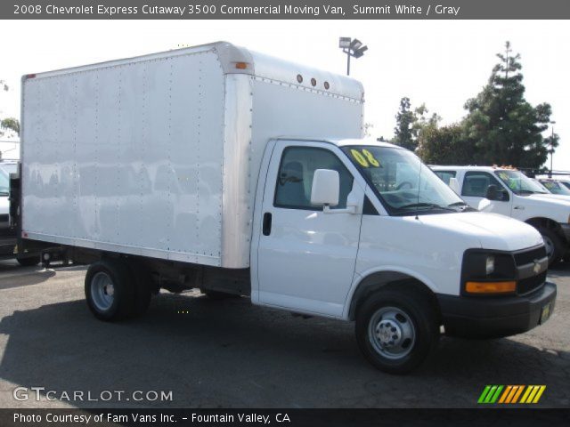 2008 Chevrolet Express Cutaway 3500 Commercial Moving Van in Summit White