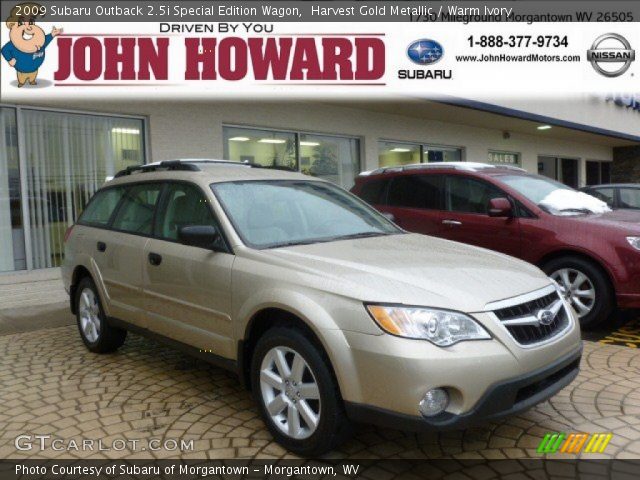 2009 Subaru Outback 2.5i Special Edition Wagon in Harvest Gold Metallic