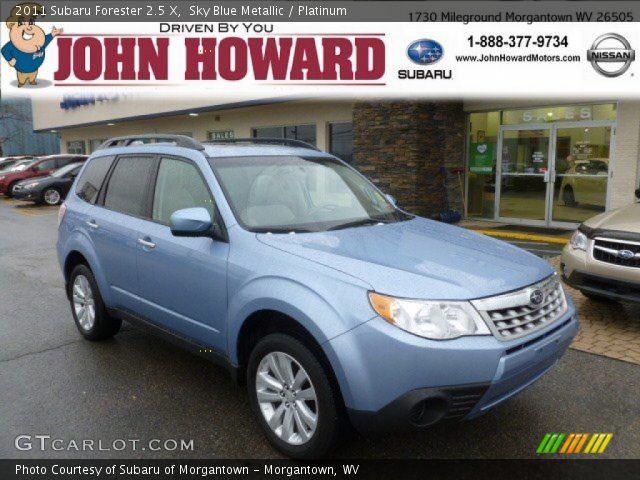 2011 Subaru Forester 2.5 X in Sky Blue Metallic