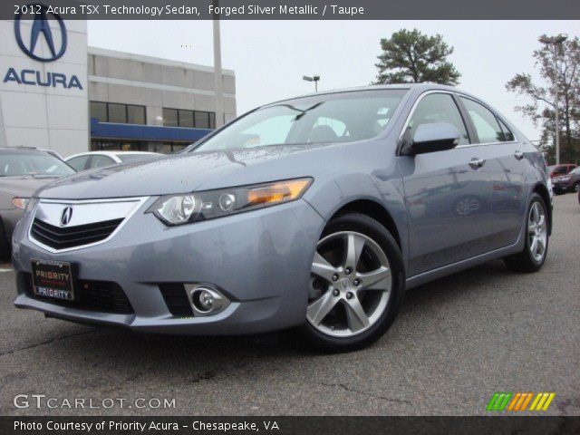 2012 Acura TSX Technology Sedan in Forged Silver Metallic