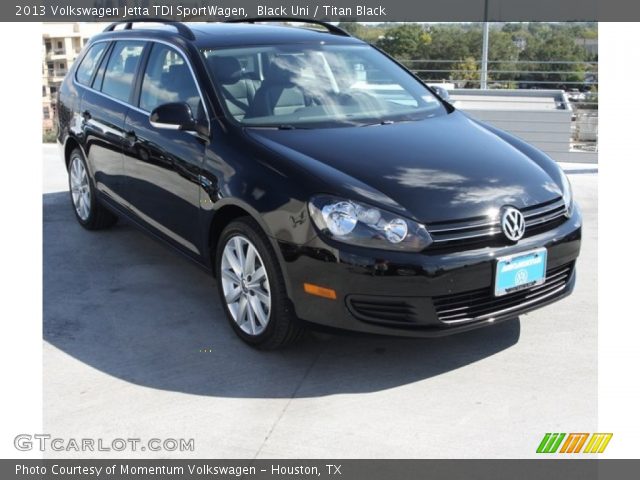 2013 Volkswagen Jetta TDI SportWagen in Black Uni