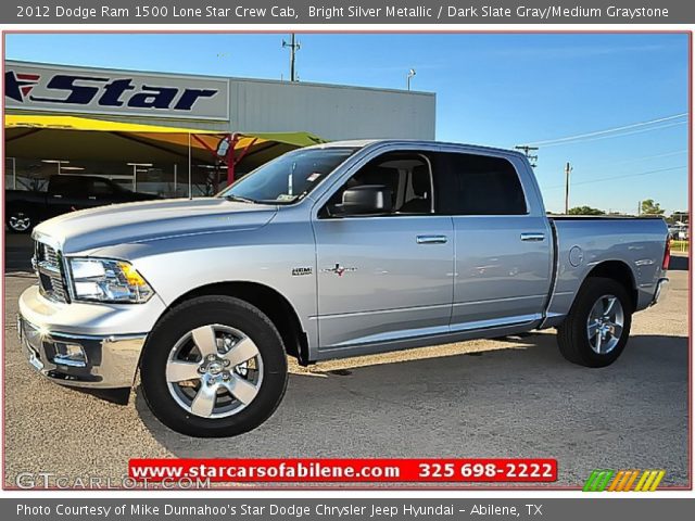 2012 Dodge Ram 1500 Lone Star Crew Cab in Bright Silver Metallic