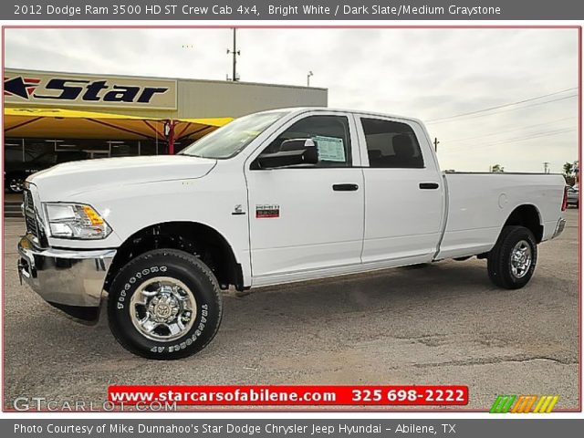 2012 Dodge Ram 3500 HD ST Crew Cab 4x4 in Bright White