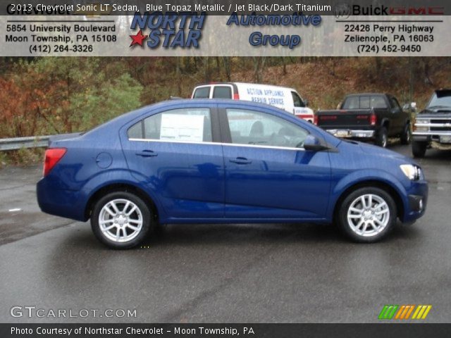 2013 Chevrolet Sonic LT Sedan in Blue Topaz Metallic