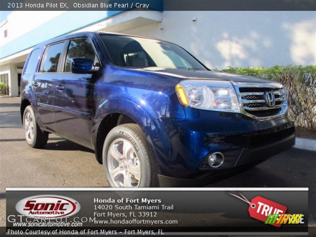 2013 Honda Pilot EX in Obsidian Blue Pearl