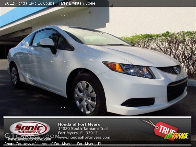 2012 Honda Civic LX Coupe in Taffeta White