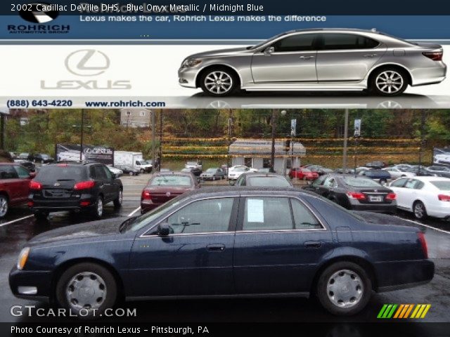 2002 Cadillac DeVille DHS in Blue Onyx Metallic