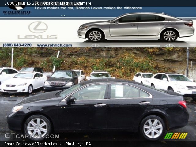 2008 Lexus ES 350 in Obsidian Black