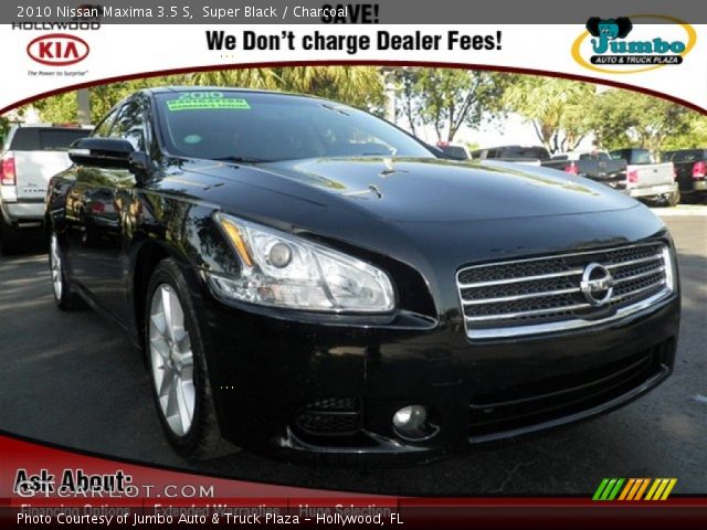2010 Nissan Maxima 3.5 S in Super Black