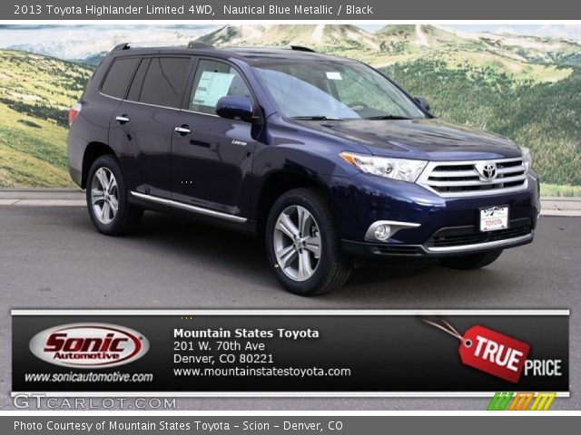 2013 Toyota Highlander Limited 4WD in Nautical Blue Metallic