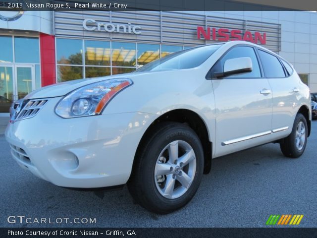 2013 Nissan Rogue S in Pearl White