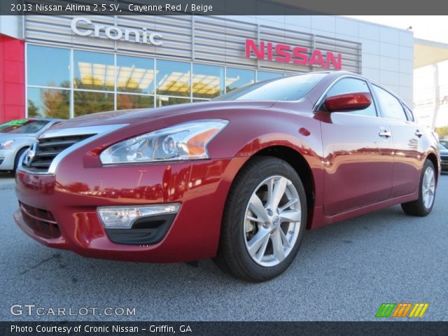 2013 Nissan Altima 2.5 SV in Cayenne Red