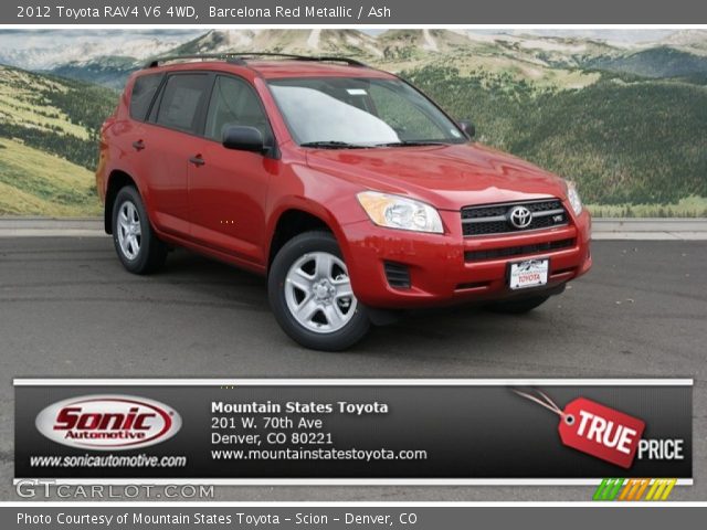 2012 Toyota RAV4 V6 4WD in Barcelona Red Metallic