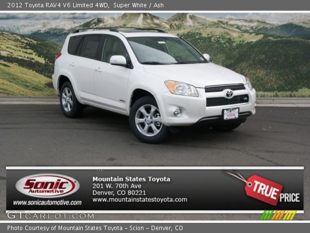 2012 Toyota RAV4 V6 Limited 4WD in Super White