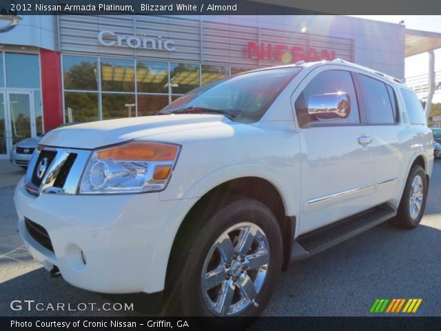 2012 Nissan Armada Platinum in Blizzard White