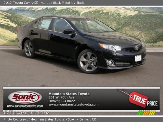 2012 Toyota Camry SE in Attitude Black Metallic