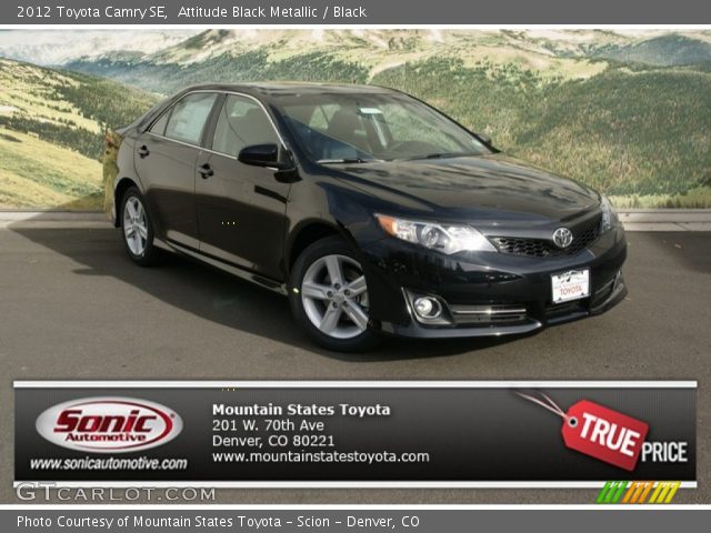 2012 Toyota Camry SE in Attitude Black Metallic