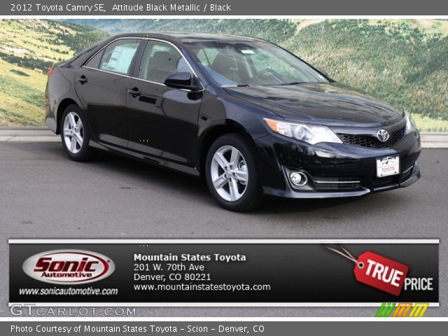 2012 Toyota Camry SE in Attitude Black Metallic