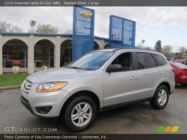 2010 Hyundai Santa Fe GLS 4WD in Radiant Silver