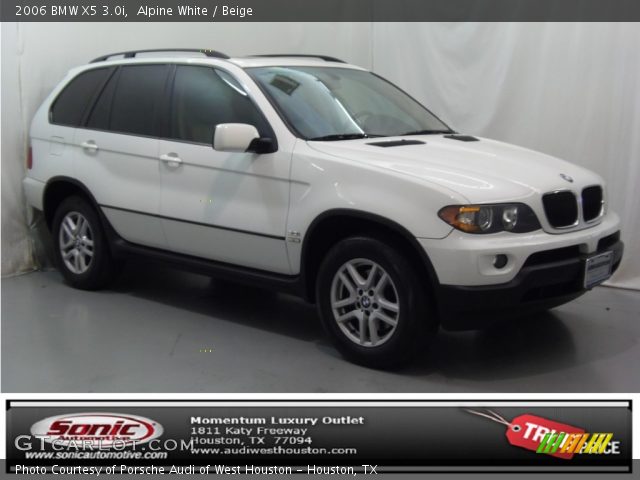 2006 BMW X5 3.0i in Alpine White