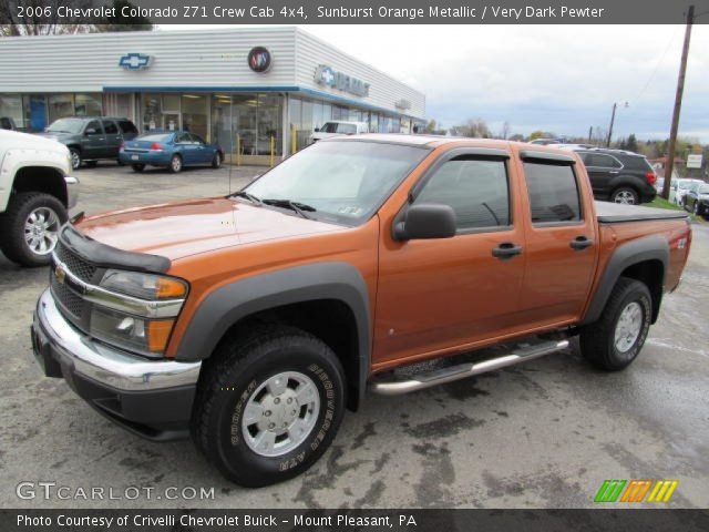 2006 Chevrolet Colorado Z71 Crew Cab 4x4 in Sunburst Orange Metallic
