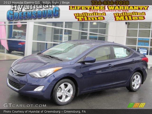 2013 Hyundai Elantra GLS in Indigo Night