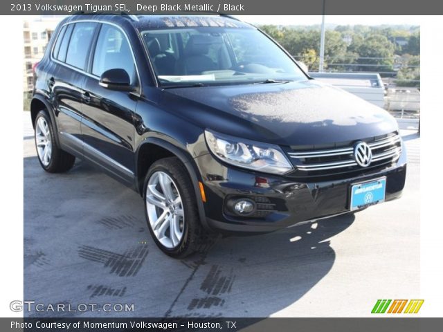 2013 Volkswagen Tiguan SEL in Deep Black Metallic