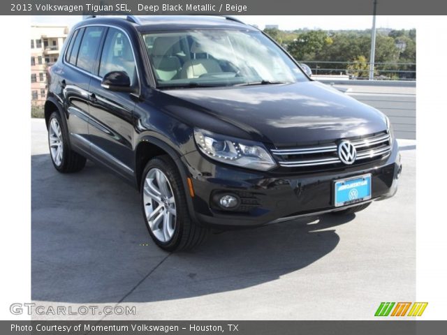 2013 Volkswagen Tiguan SEL in Deep Black Metallic