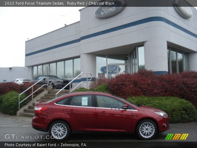 2013 Ford Focus Titanium Sedan in Ruby Red