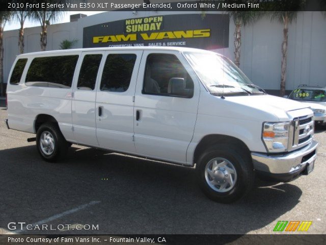 2010 Ford E Series Van E350 XLT Passenger Extended in Oxford White