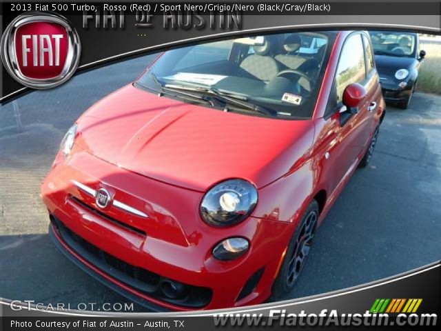 2013 Fiat 500 Turbo in Rosso (Red)