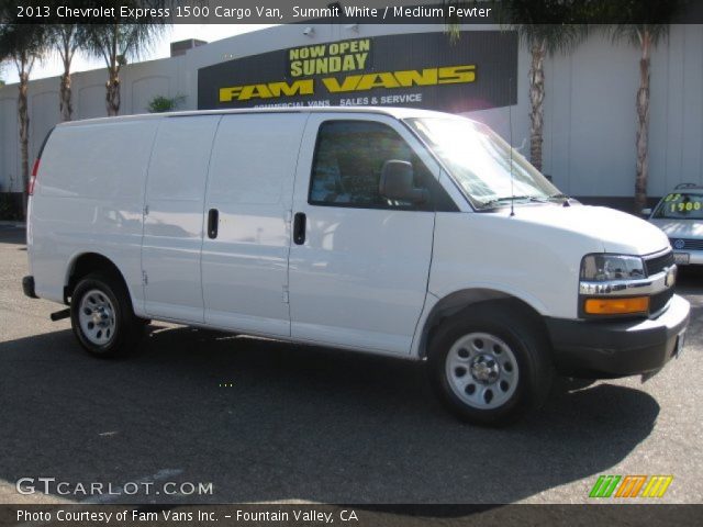 2013 Chevrolet Express 1500 Cargo Van in Summit White