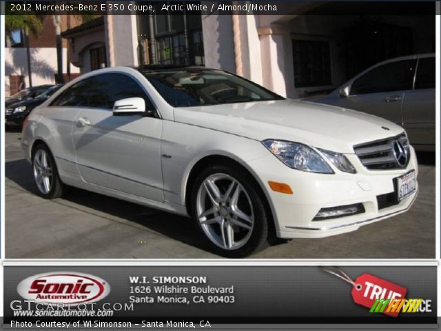 2012 Mercedes-Benz E 350 Coupe in Arctic White